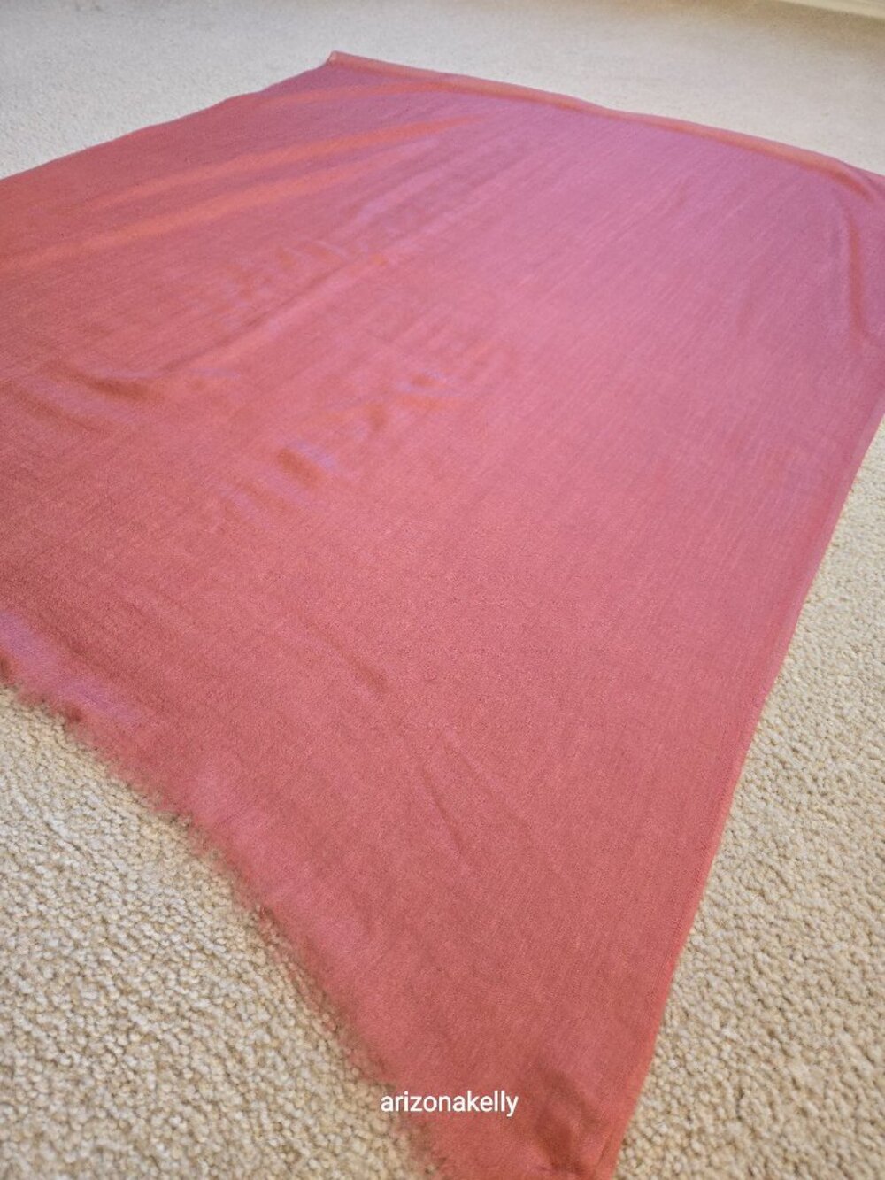NWOT Ovcio Featherlight Cashmere Scarf Desert Rose Pink - Picture 12 of 13